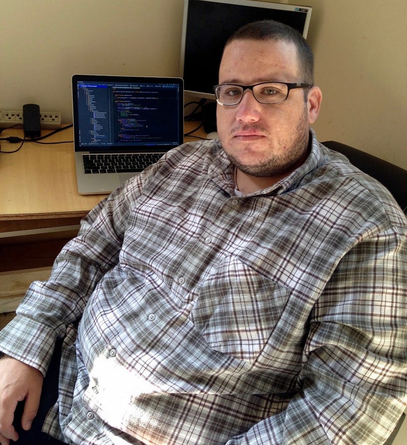 Eu no novo home-office